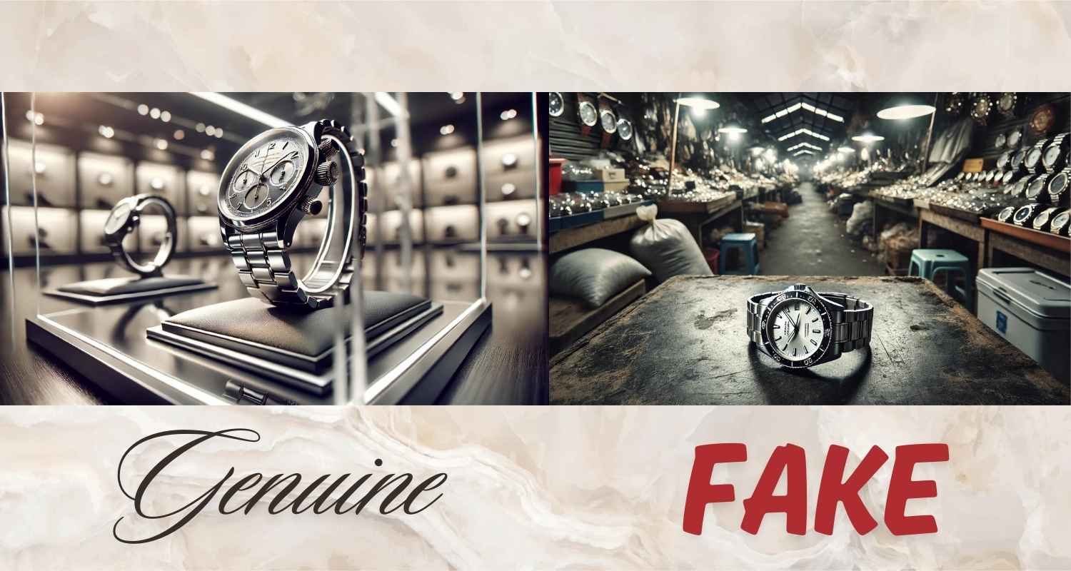 genuine vs fake luxury watches